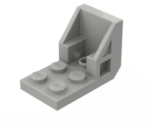 LEGO Light Gray Bracket 2 x 3 - 2 x 2 (4598)
