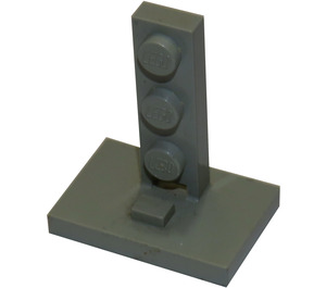 LEGO Gris clair Support 2 x 3 avec 1 x 3 Train Signal Stand (4169)
