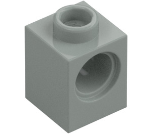 LEGO Light Gray Brick 1 x 1 with Hole (6541)