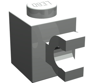 LEGO Light Gray Brick 1 x 1 with Horizontal Clip (60476 / 65459)