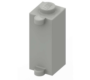 LEGO Lichtgrijs Steen 1 x 1 x 2 met Shutter Houder (3581)