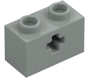 LEGO Gris claro Ladrillo 1 x 2 con Orificio para eje (Apertura "+" y tubo inferior) (31493 / 32064)