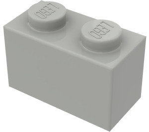 LEGO Light Gray Brick 1 x 2 with Bottom Tube (3004 / 93792)