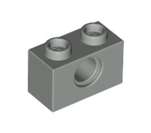 LEGO Lichtgrijs Steen 1 x 2 met Gat (3700)