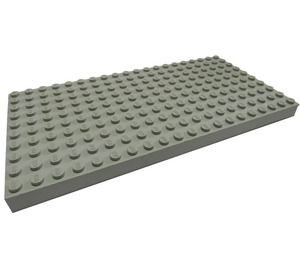 LEGO Gris claro Ladrillo 10 x 20 con tubos inferiores alrededor del borde y soporte transversal