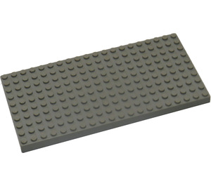 LEGO Lichtgrijs Steen 10 x 20 zonder buizen aan de onderzijde, met '+'-vormige Dwarssteun