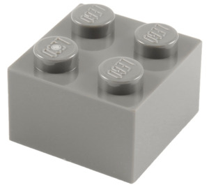 LEGO Lys grå Kloss 2 x 2 (3003 / 6223)