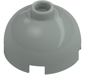 LEGO Light Gray Brick 2 x 2 Round with Dome Top (with Axle Holder) (3262 / 30367)