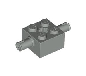 LEGO Light Gray Brick 2 x 2 with Pins and Axlehole (30000 / 65514)