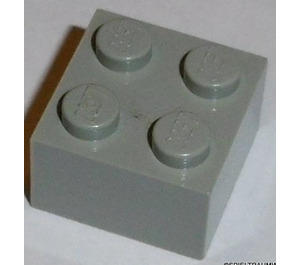 LEGO Light Gray Brick 2 x 2 without Cross Supports (3003)