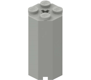 LEGO Light Gray Brick 2 x 2 x 3.3 Octagonal (6037)