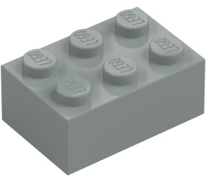 LEGO Gris claro Ladrillo 2 x 3 (3002)