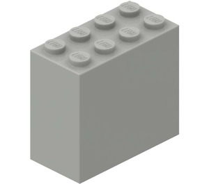 LEGO Lysegrå Klods 2 x 4 x 3 (30144)