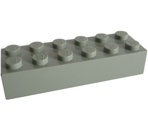 LEGO Lysegrå Klods 2 x 6 (2456 / 44237)