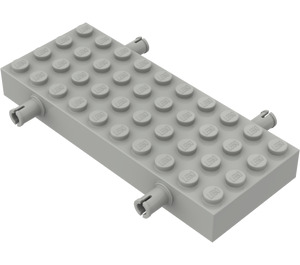 LEGO Light Gray Brick 4 x 10 with Wheel Holders (30076 / 66118)