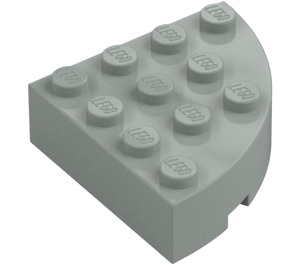 LEGO Light Gray Brick 4 x 4 Round Corner (2577)