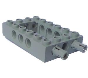 LEGO Light Gray Brick 4 x 6 with Open Center with Pins (32531 / 40344)