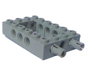 LEGO Light Gray Brick 4 x 6 with Open Center with Pins (40344 / 43123)