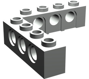LEGO Light Gray Brick 5 x 5 Corner with Holes (28973 / 32555)