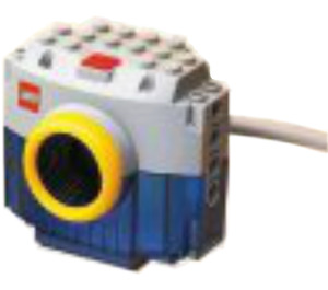 LEGO Lichtgrijs Camera met USB Wire met Lego logo en Geel Lens