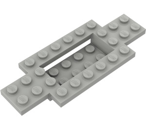 LEGO Grigio chiaro Macchina Base 10 x 4 x 2/3 con 4 x 2 Centre Well (30029)