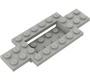 LEGO Lichtgrijs Auto Basis 10 x 4 x 2/3 met 4 x 2 Centre Well (30029)
