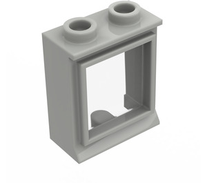 LEGO Light Gray Classic Window 1 x 2 x 2 with Fixed Glass