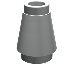 LEGO Light Gray Cone 1 x 1 with Top Groove (28701 / 59900)
