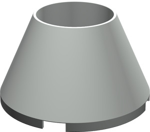LEGO Light Gray Cone 4 x 4 x 2 Hollow Studless (4742)