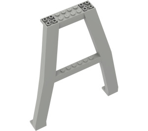 LEGO Light Gray Crane Support - Double (Studs on Cross-Brace) (2635)