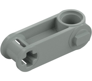 LEGO Vaaleanharmaa Risti Palikka 1 x 3 jossa Steering Knobs (32068 / 60558)