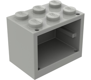 LEGO Light Gray Cupboard 2 x 3 x 2 with Solid Studs (4532)