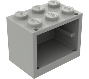 LEGO Lichtgrijs Kast 2 x 3 x 2 met volle noppen (4532)