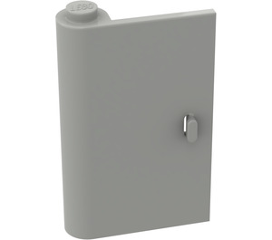 LEGO Light Gray Door 1 x 3 x 4 Left with Solid Hinge (445)