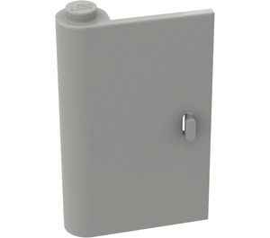 LEGO Light Gray Door 1 x 3 x 4 Left with Solid Hinge (445 / 3193)