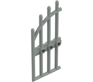 LEGO Lichtgrijs Deur 1 x 4 x 9 Arched Gate met Bars (42448)