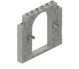 LEGO Light Gray Door Frame 1 x 8 x 6 with Clips (40242)