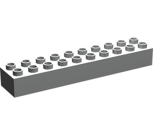 LEGO Light Gray Duplo Brick 2 x 10 (2291)