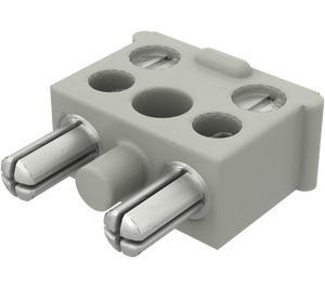 LEGO Grigio chiaro Electric Plug Doppio Stretto (Complete) (70423)