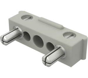 LEGO Light Gray Electric Plug (Type 4) Twin Extra-Wide (Complete) (2775)