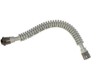 LEGO Light Gray Flexible Hose 1 x 12 with Dark Gray Ends (30527)