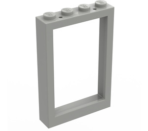 LEGO Light Gray Frame 1 x 4 x 5 with Solid Studs