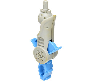 LEGO Lichtgrijs Galidor Arm met LtBlue Spring Grabber Armen en Grijs Pin