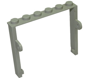 LEGO Light Gray Garage Door Frame 1 x 6 x 4