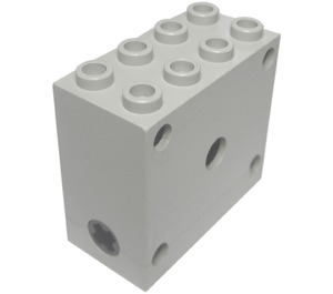 LEGO Light Gray Gear Block 2 x 4 x 3