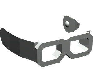 LEGO Light Gray Goggles for Helmet (28970 / 30170)