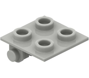 LEGO Hellgrau Scharnier 2 x 2 oben (6134)