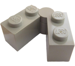 LEGO Vaaleanharmaa Hinge Brick 1 x 4 Assembly