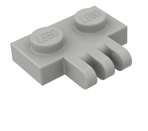 LEGO Light Gray Hinge Plate 1 x 2 with 3 Stubs (2452)