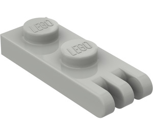 LEGO Grigio chiaro Cerniera Piastra 1 x 2 con 3 Innesti e bottoncini pieni